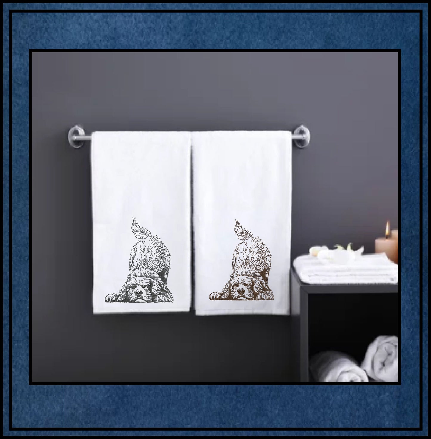 Playful Puppy Machine Embroidery Sketch Design – Dog Line Art, Pet Dog Embroidery Pattern, 6 Size (0515)