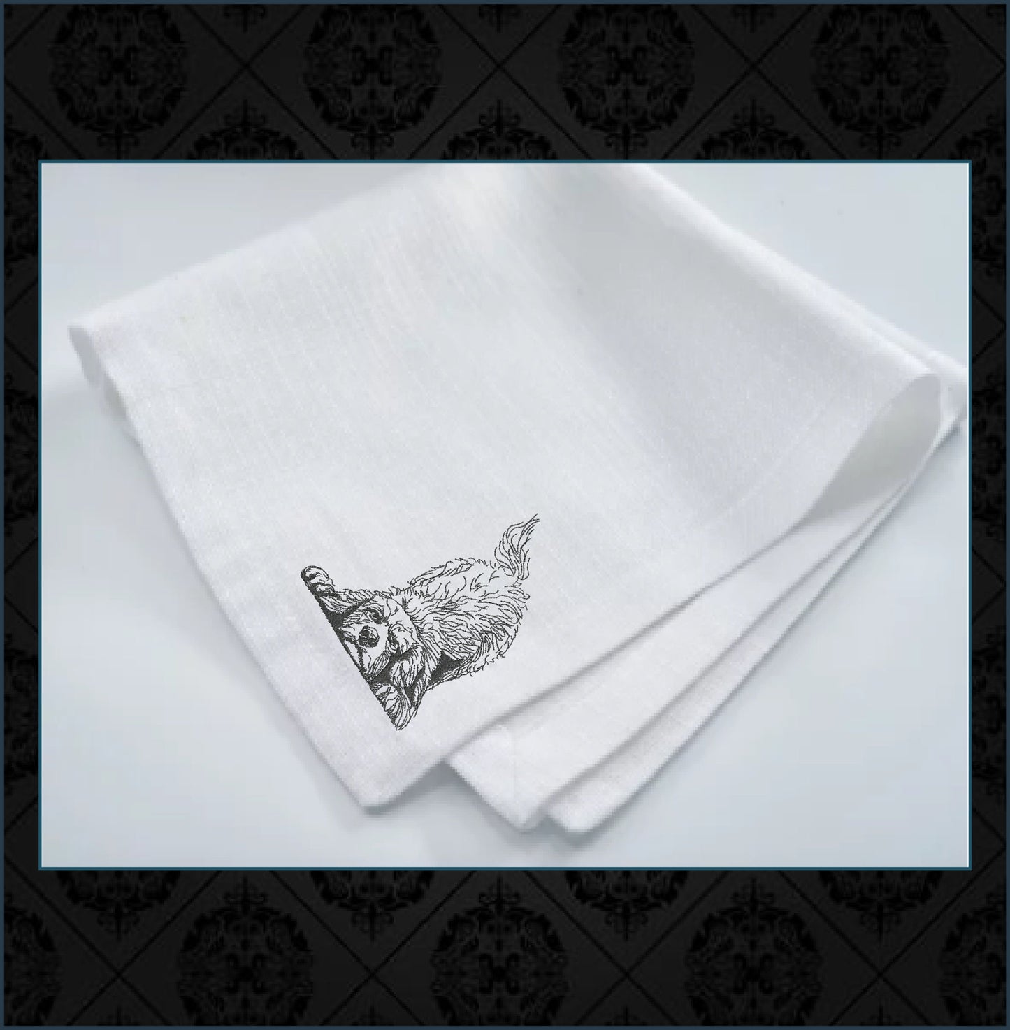 Playful Puppy Machine Embroidery Sketch Design – Dog Line Art, Pet Dog Embroidery Pattern, 6 Size (0515)