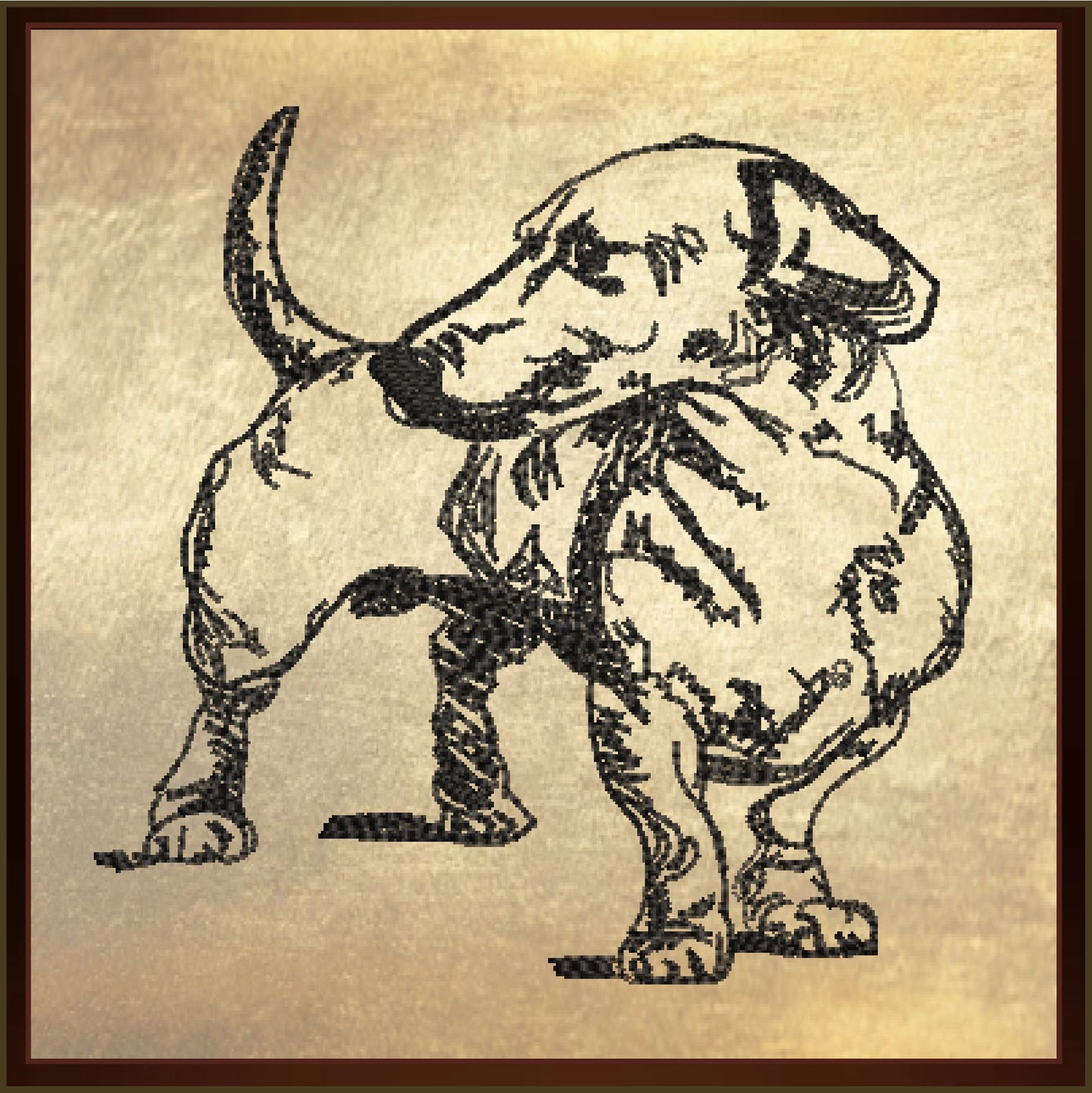 Dachshund Sketch Machine Embroidery Design – Minimalist Dog Pattern for Dog Lovers, 8 Sizes (0490)