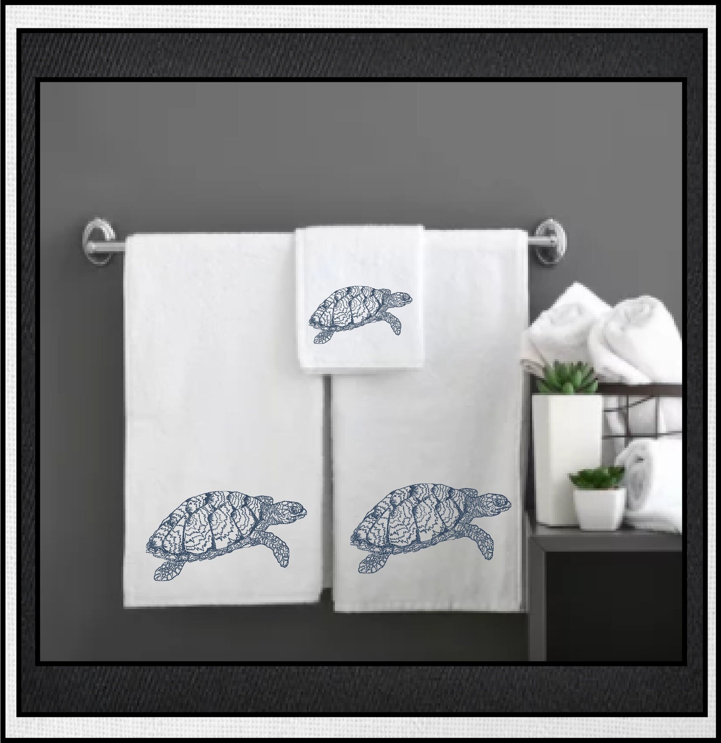 Sea Turtle Sketch Machine Embroidery Design Bundle – Redwork Line Art Sea Life, 2 Designs, 4 Sizes Each (0502)