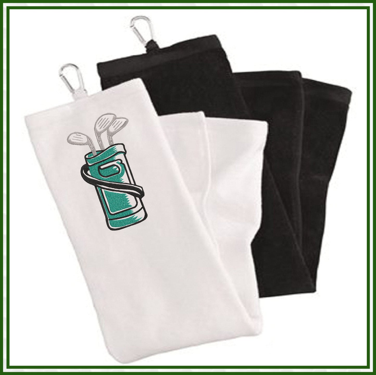 Golf Bag Machine Embroidery Design, Golf Club and Bag Design, Golf Sport Embroidery, Sport Equipment, 8 Sizes (0203)