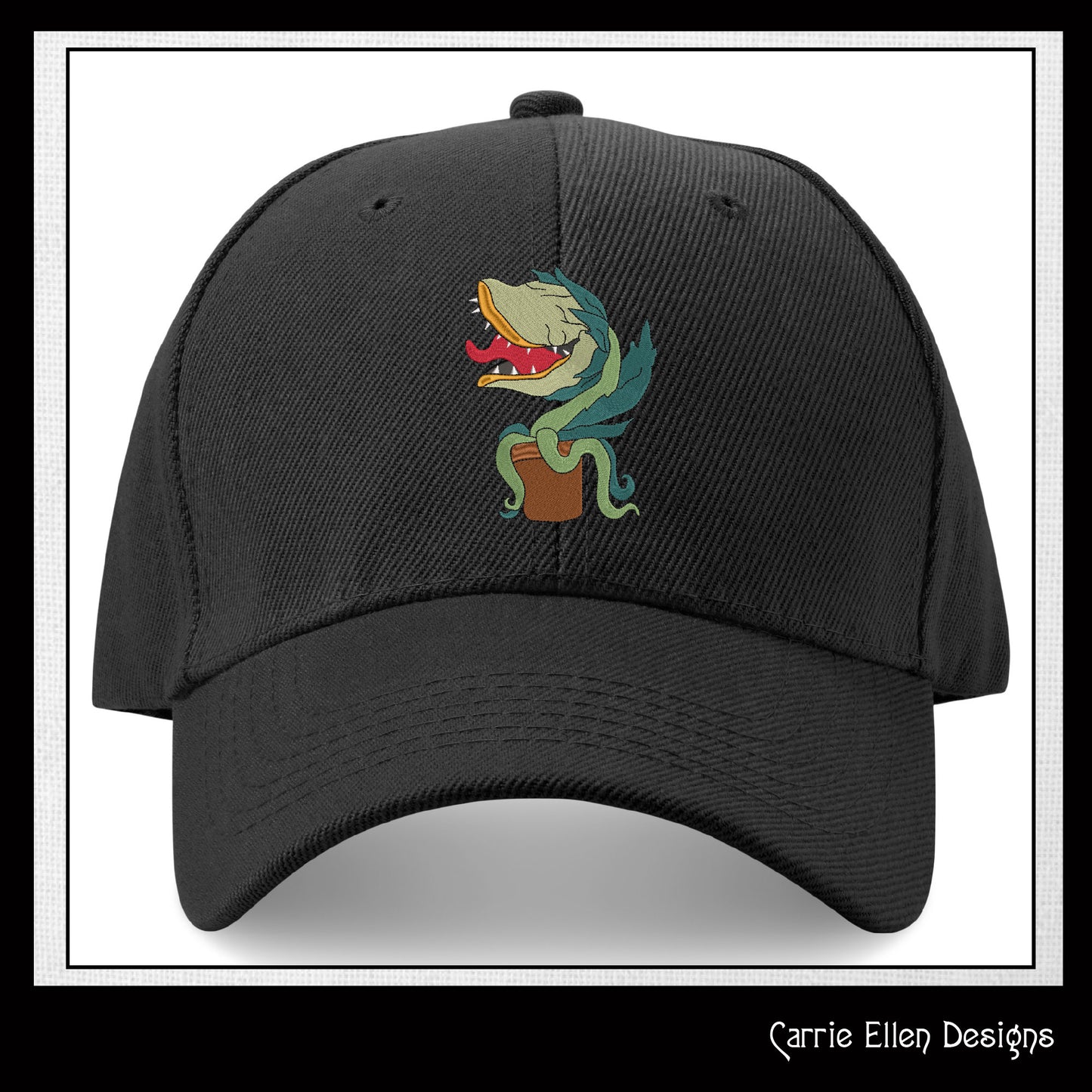 Audrey 2 Classic Horror Character Machine Embroidery Design, Little Shop Of Horrors Monster Plant, 6 sizes (2178)
