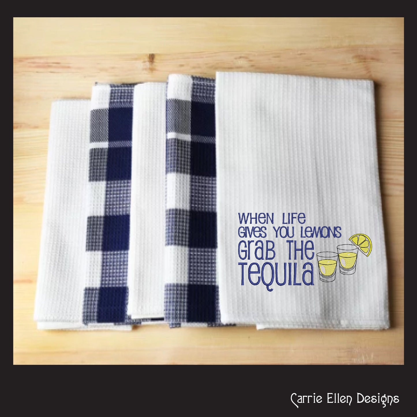 Grab the Tequila Machine Embroidery Design, Fun and Sarcastic Sayings, When Life Gives You Lemons Quote, 6 sizes (2335)