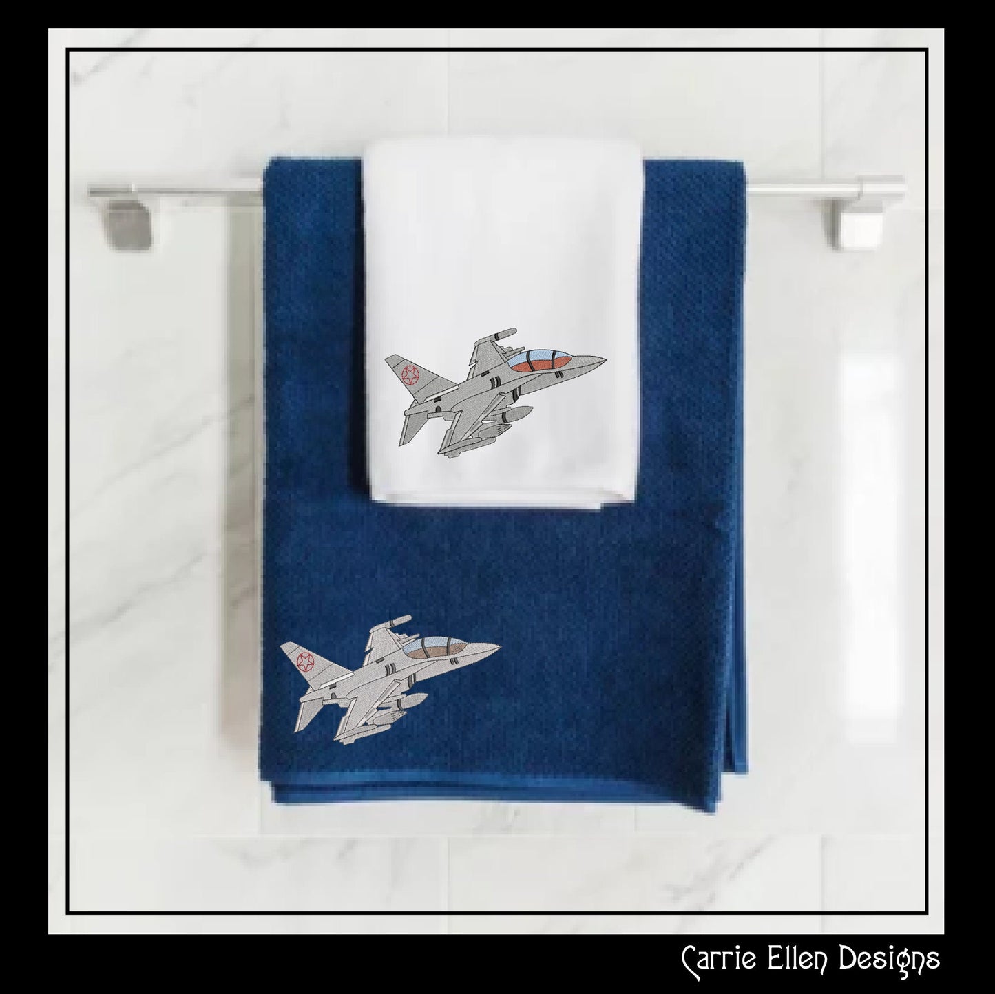Fighter Jet Machine Embroidery Design, Airforce Jet Plane Design, USAF Digital Download , 6 Sizes (2575)