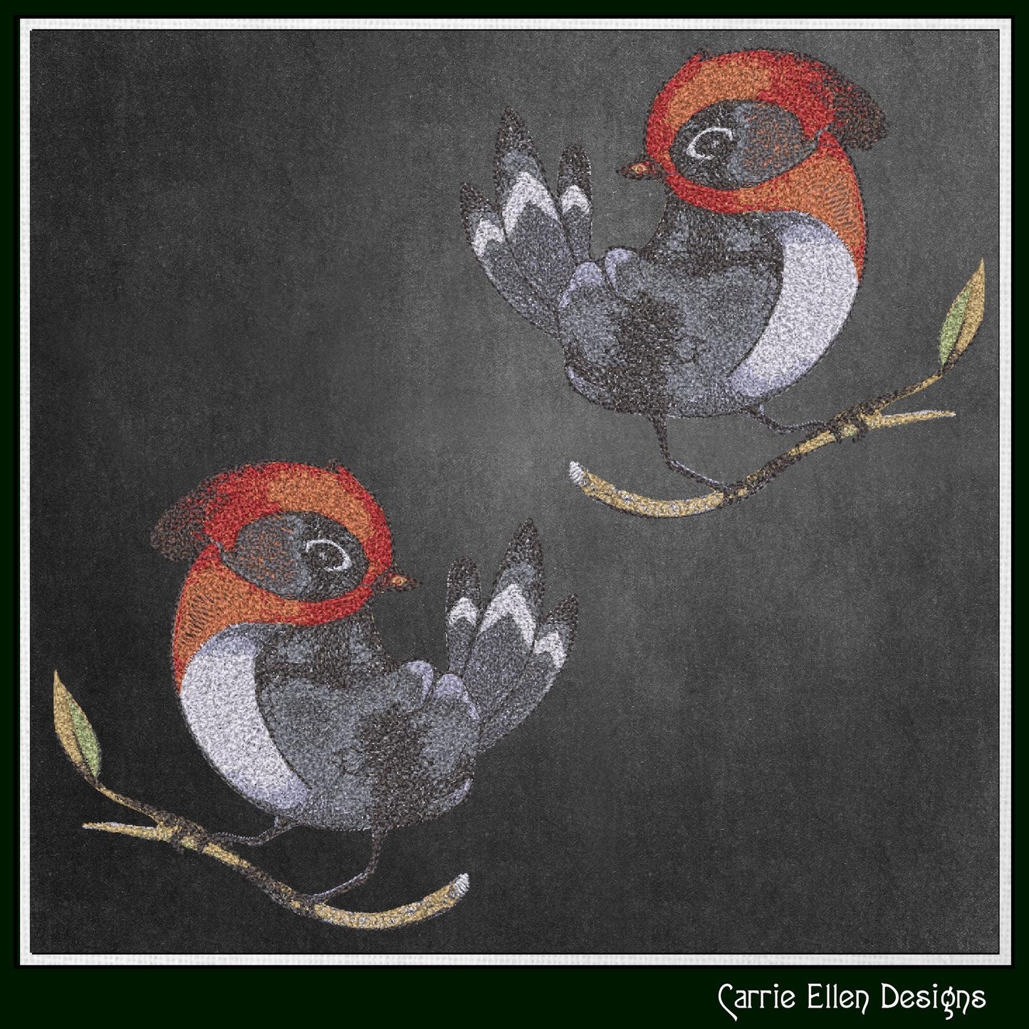 Bird Machine Embroidery Design, Artistic Watercolor Photo Stitch Bird, Nature Lover Gift, 6 Sizes (3163)