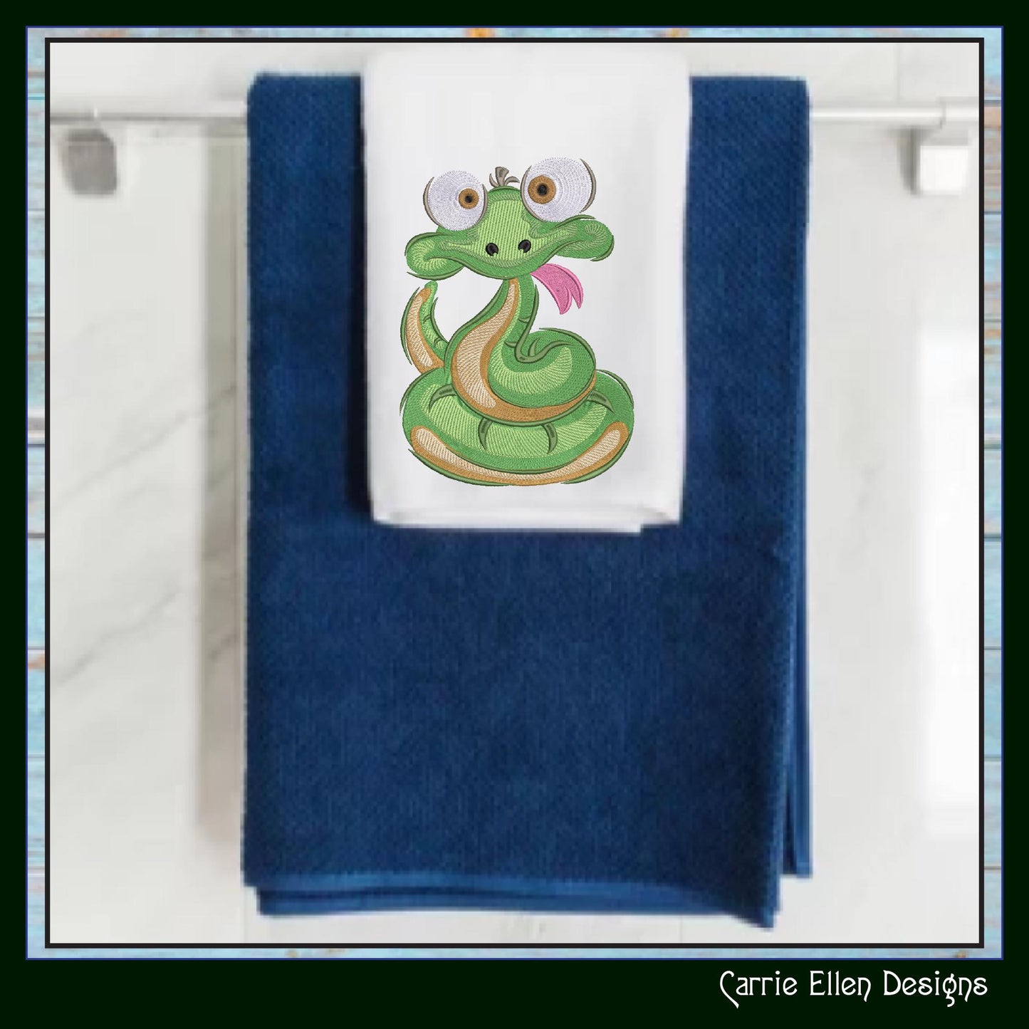 Snake Machine Embroidery Design, Cute Crazy Snake Embroidery Pattern, Free Hugs Cartoon Snake, 6 Sizes (3204)