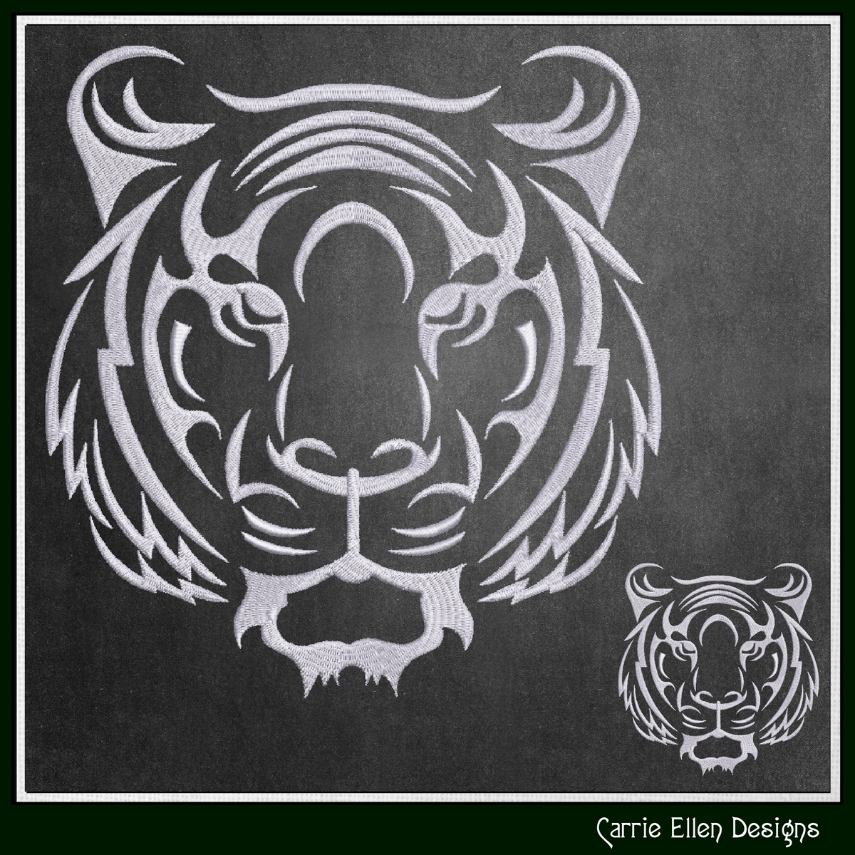 Tiger Machine Embroidery Design, Animal Embroidery, Jungle Wild Cat Embroidery, 6 Sizes (0319)