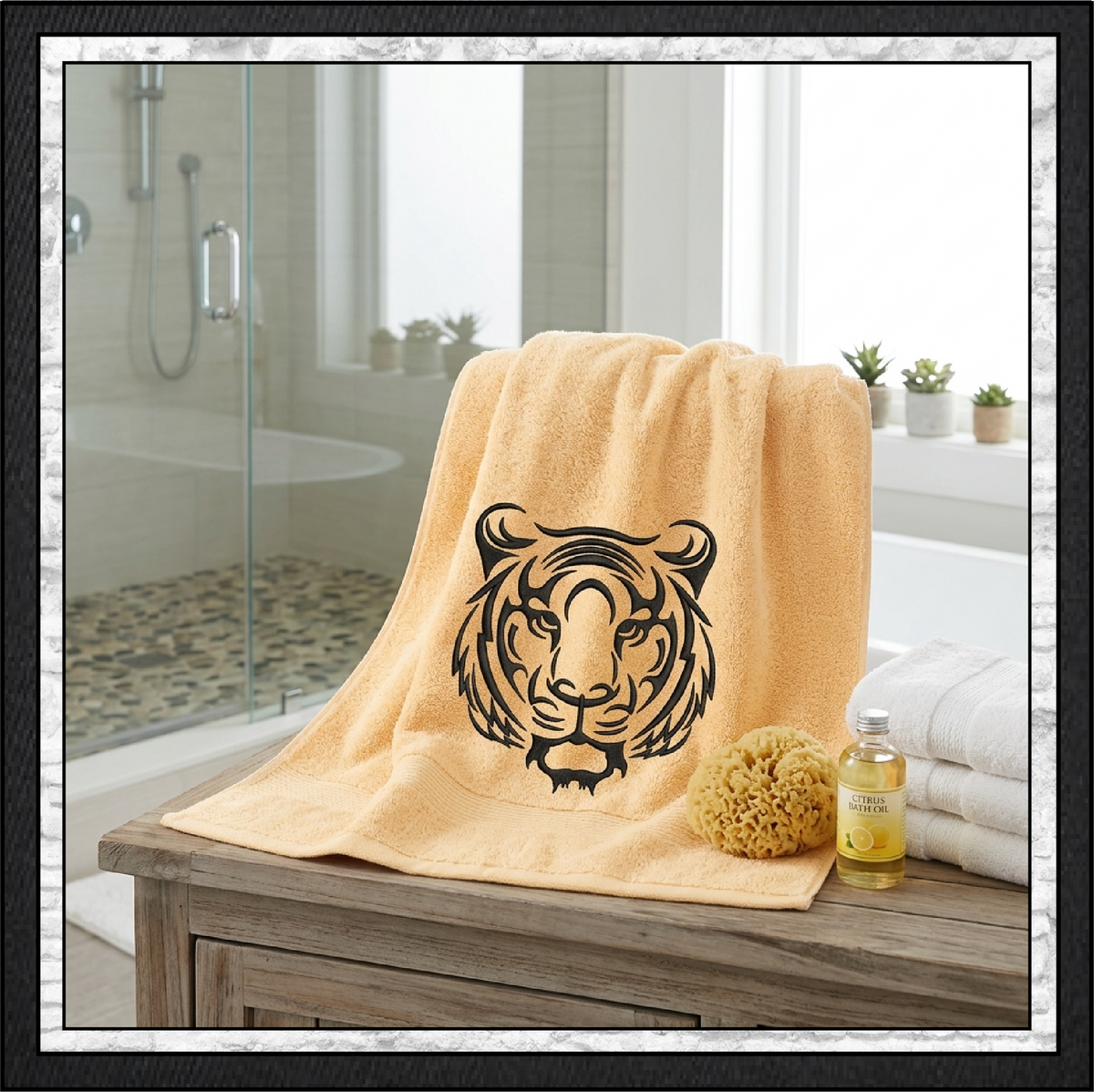 Tiger Machine Embroidery Design, Animal Embroidery, Jungle Wild Cat Embroidery, 6 Sizes (0319)