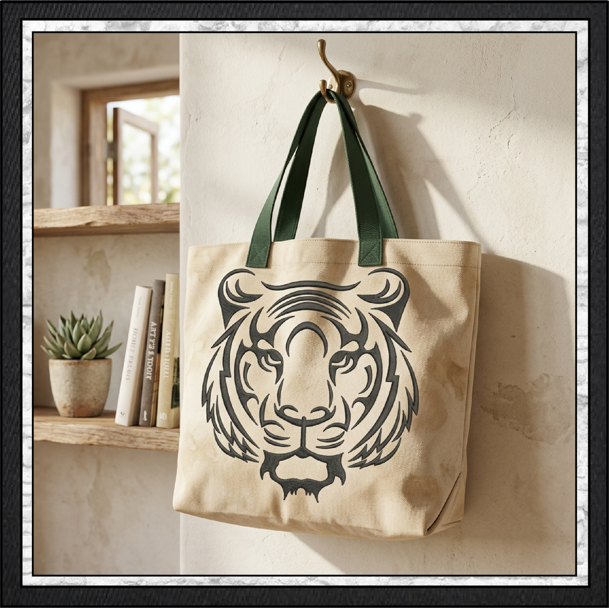 Tiger Machine Embroidery Design, Animal Embroidery, Jungle Wild Cat Embroidery, 6 Sizes (0319)