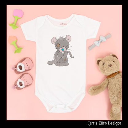Toy Stuffed Rat Machine Embroidery Design for Babies and Kids | Vintage Plush Rat Pattern | Blue Nose Tatty Teddy Inspired | 6 Sizes (0765)