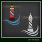Lighthouse Machine Embroidery Design | Coastal Building Embroidery Pattern | Nautical Lighthouse Embroidery | 8 Sizes (0919)