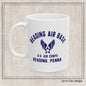 Reading Air Base Ceramic Mug, Vintage WWII Military Camp Design – 11oz & 15oz Sizes (P-6038)