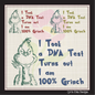 100% Grinch Machine Embroidery Design – Funny Holiday Saying, Christmas Snark Quote, 8 Sizes (1017)
