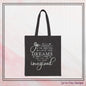 "Go Confidently in the Direction of Your Dreams" Motivational Cotton Canvas Tote Bag – Eco-Friendly Reusable Inspiration Bag (P-6022)