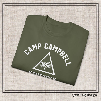 Camp Campbell Kentucky Short Sleeve Tee – Vintage WWII U.S. Army Reproduction T-Shirt, Military Pride Tee, Veteran Gift (P-6057)