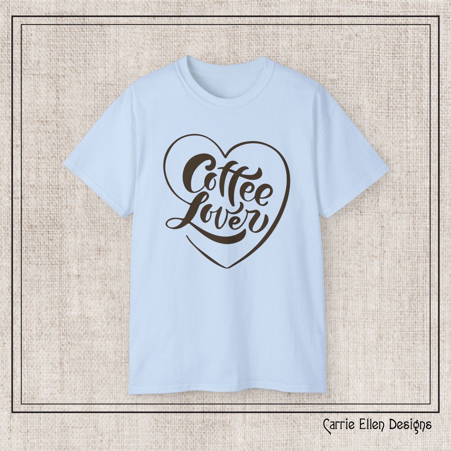 Coffee Lover Short Sleeve T-Shirt – Cute Printed Coffee Gift for Coffeeholics, Casual Everyday Wear (P-6060)