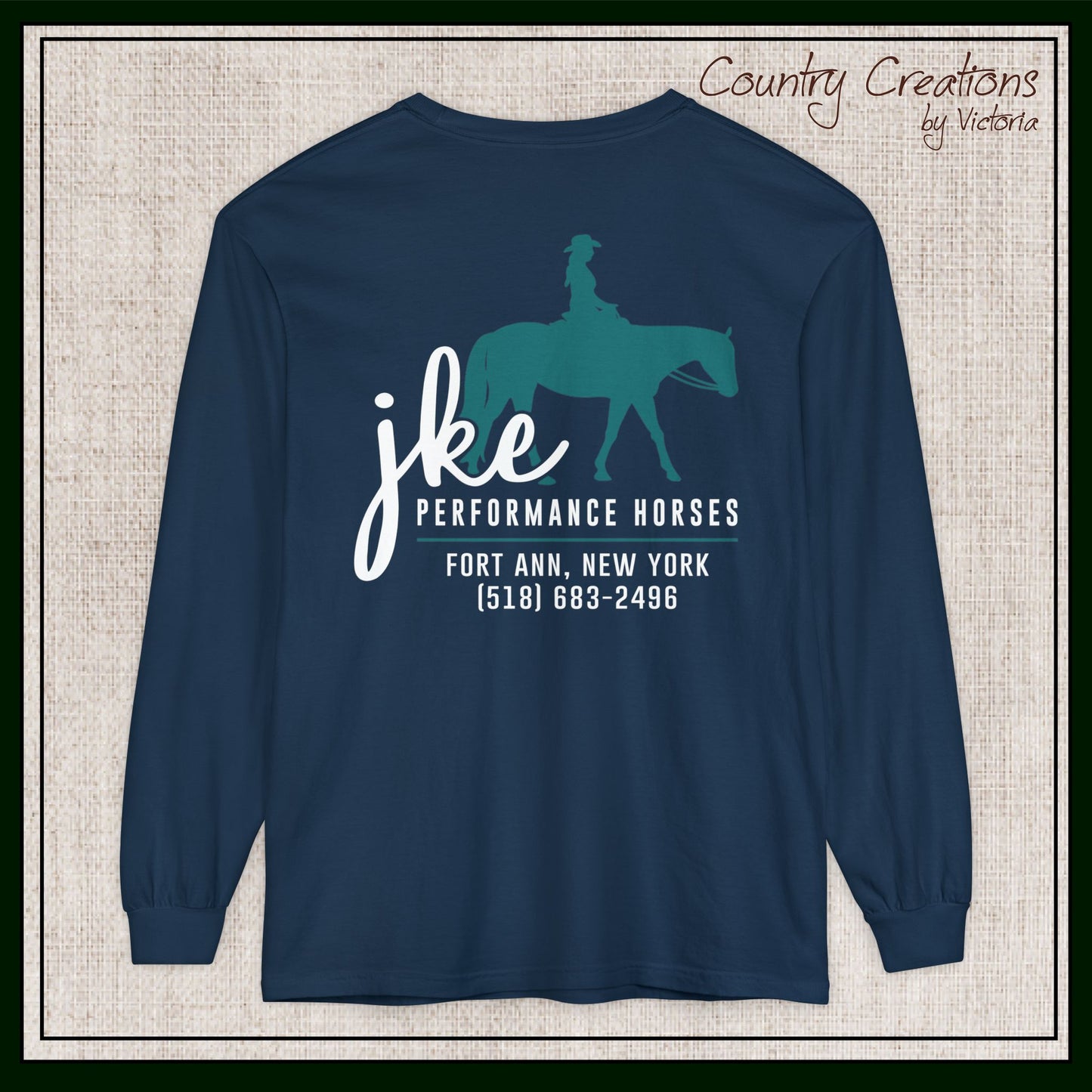 JKE Performance Horses Long Sleeve Comfort Colors® T-Shirt (3968)