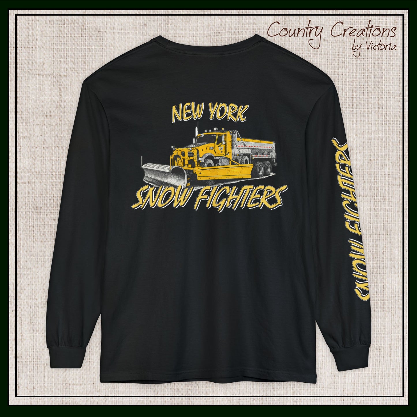 New York Snow Fighters Long Sleeve Comfort Colors® T-Shirt (3965)