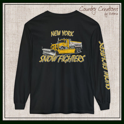 New York Snow Fighters Long Sleeve Comfort Colors® T-Shirt (3965)