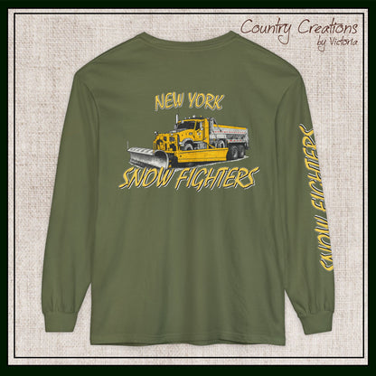 New York Snow Fighters Long Sleeve Comfort Colors® T-Shirt (3965)