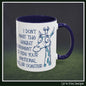 I Don't Meet the Height Requirement to Ride Your Emotional Roller Coaster Accent Coffee Mug | Funny Giraffe Ceramic Mug | 11oz & 15oz (4237)