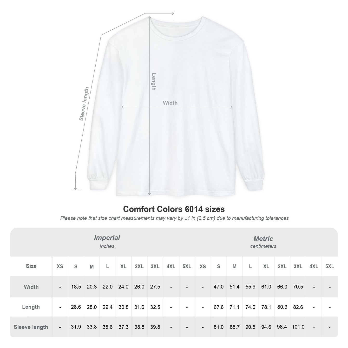 New York Snow Fighters Long Sleeve Comfort Colors® T-Shirt (3965)