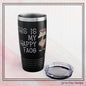 My Happy Face Sarcastic 20oz Stainless Steel Insulated Ring Necked Tumbler (4253)