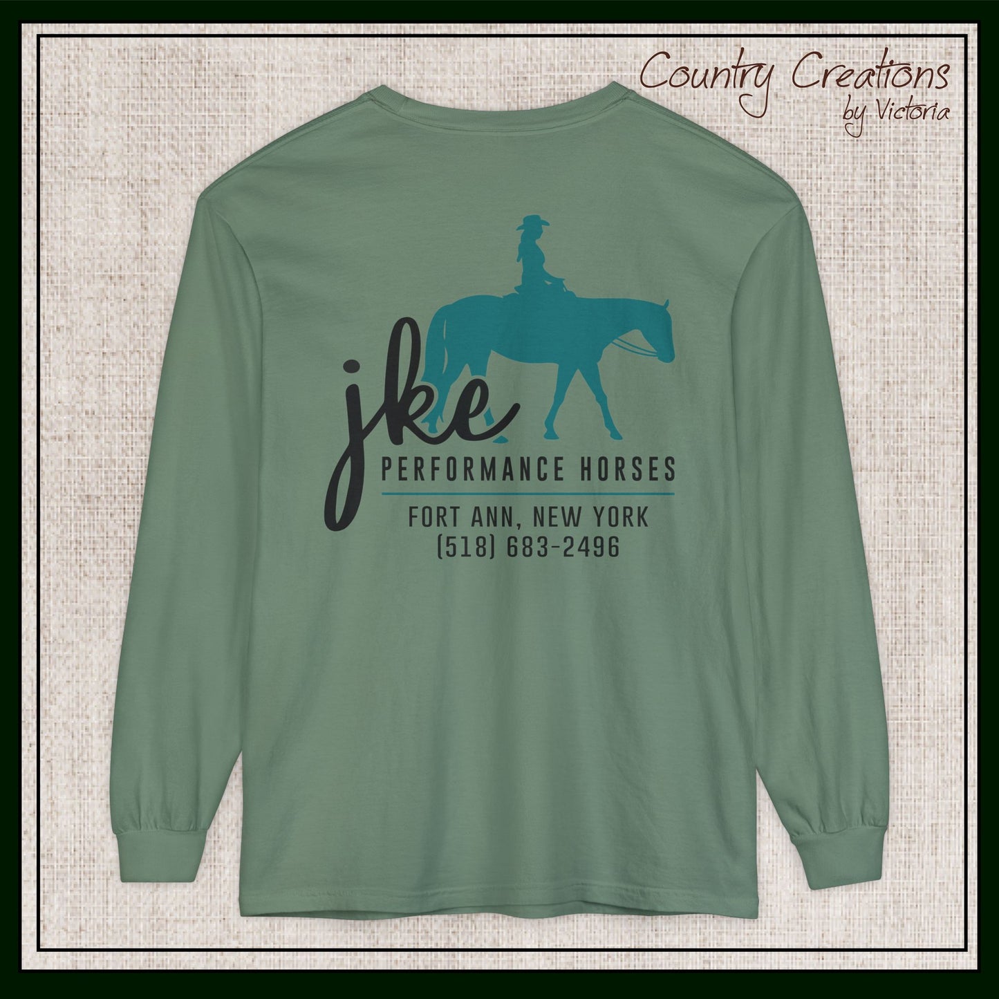 JKE Performance Horses Long Sleeve Comfort Colors® T-Shirt (3968)