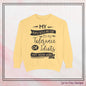 Tolerance of Idiots Snarky Quote Garment-Dyed Sweatshirt, Comfort Colors Adult Humor Printed Sweatshirt (P6005)