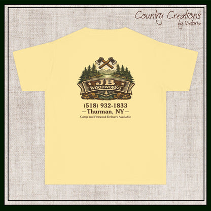 JB Woodworks Logo Pigment Dyed Youth Comfort Colors T-shirt (3878)