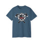 TV FC Red Thin Line Firefighter Maltese Cross Tee | 6 oz Cotton Tee Shirt (3009)