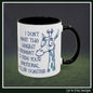I Don't Meet the Height Requirement to Ride Your Emotional Roller Coaster Accent Coffee Mug | Funny Giraffe Ceramic Mug | 11oz & 15oz (4237)