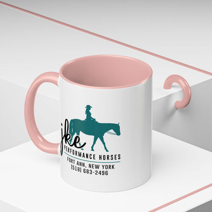 JKE Performance Horses Ceramic Color Accent Coffee Mug (3969)
