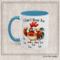 I Can't Hear You Funny Rooster Coffee Accent Ceramic Mug - Funny Farm Animal Saying, Perfect for Coffee and Tea Lovers, 11oz & 15oz Sizes (P-6049)