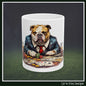 Bulldog Poker Ceramic Mug | Poker Player Gift | English Bulldog Mug (11oz/15oz) (4265)