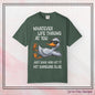 “Whatever Life Throws At You, Just Duck” Comfort Colors Short Sleeve Tee,  Snarky T-shirt Design (P-6017)
