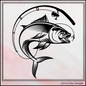 Bass Fishing SVG Vector Design, Fishing Pole Wide Mouth Bass Design (1211)