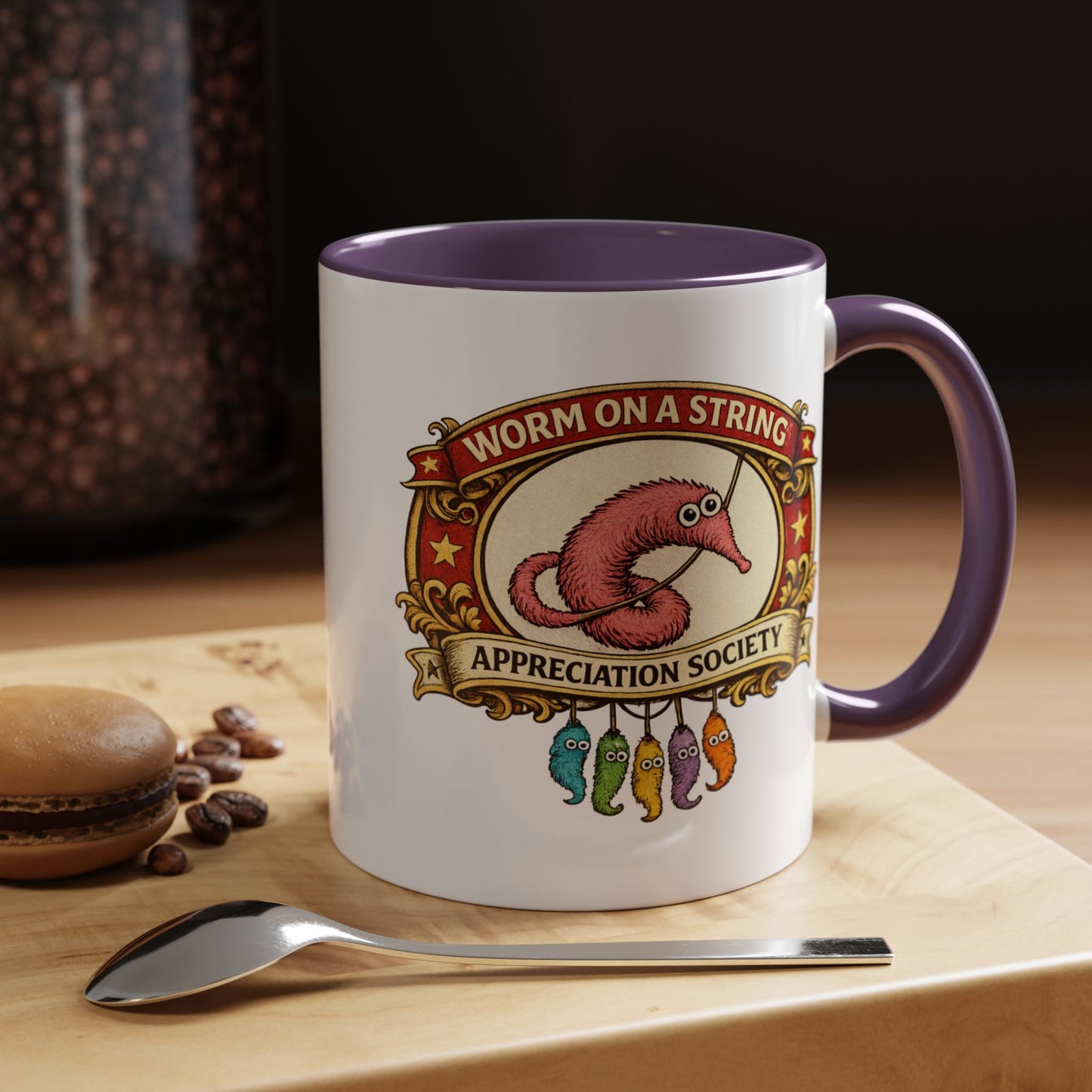 Worm on a String Appreciation Society Mug | Accent Coffee Mug 11/15oz (3898)