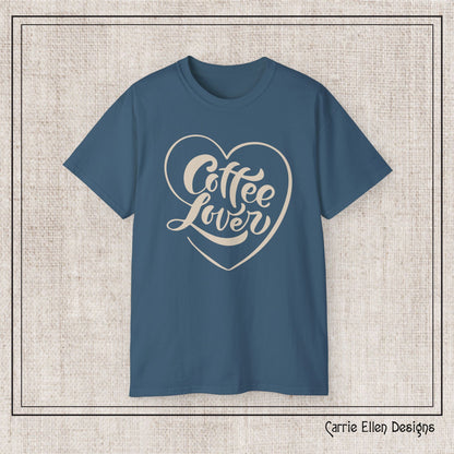 Coffee Lover Short Sleeve T-Shirt – Cute Printed Coffee Gift for Coffeeholics, Casual Everyday Wear (P-6060)