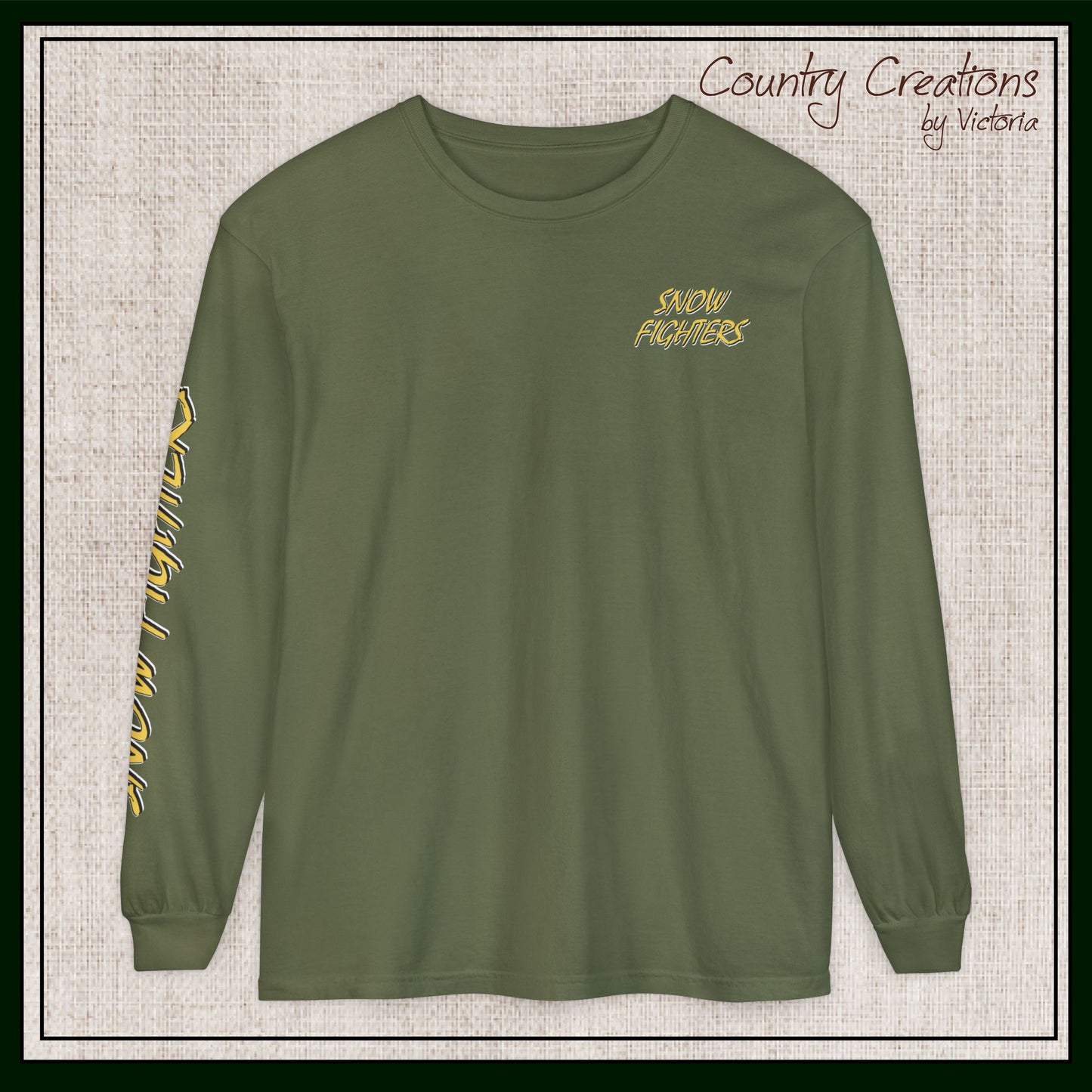 New York Snow Fighters Long Sleeve Comfort Colors® T-Shirt (3965)