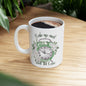 Wake Up and Smell The Coffee Floral Inspiration Ceramic Coffee Mug – 11oz & 15oz – Perfect Gift for Coffee Lovers (P-6003)