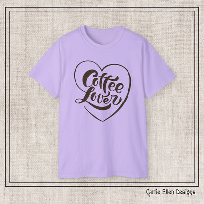 Coffee Lover Short Sleeve T-Shirt – Cute Printed Coffee Gift for Coffeeholics, Casual Everyday Wear (P-6060)