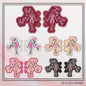 Breast Cancer Awareness ITH Shoe Wing Charms – Pretty in Pink Wings for Shoes and Boots – In The Hoop Embroidery Design (4x4 & 5x7 Hoop) (1297)
