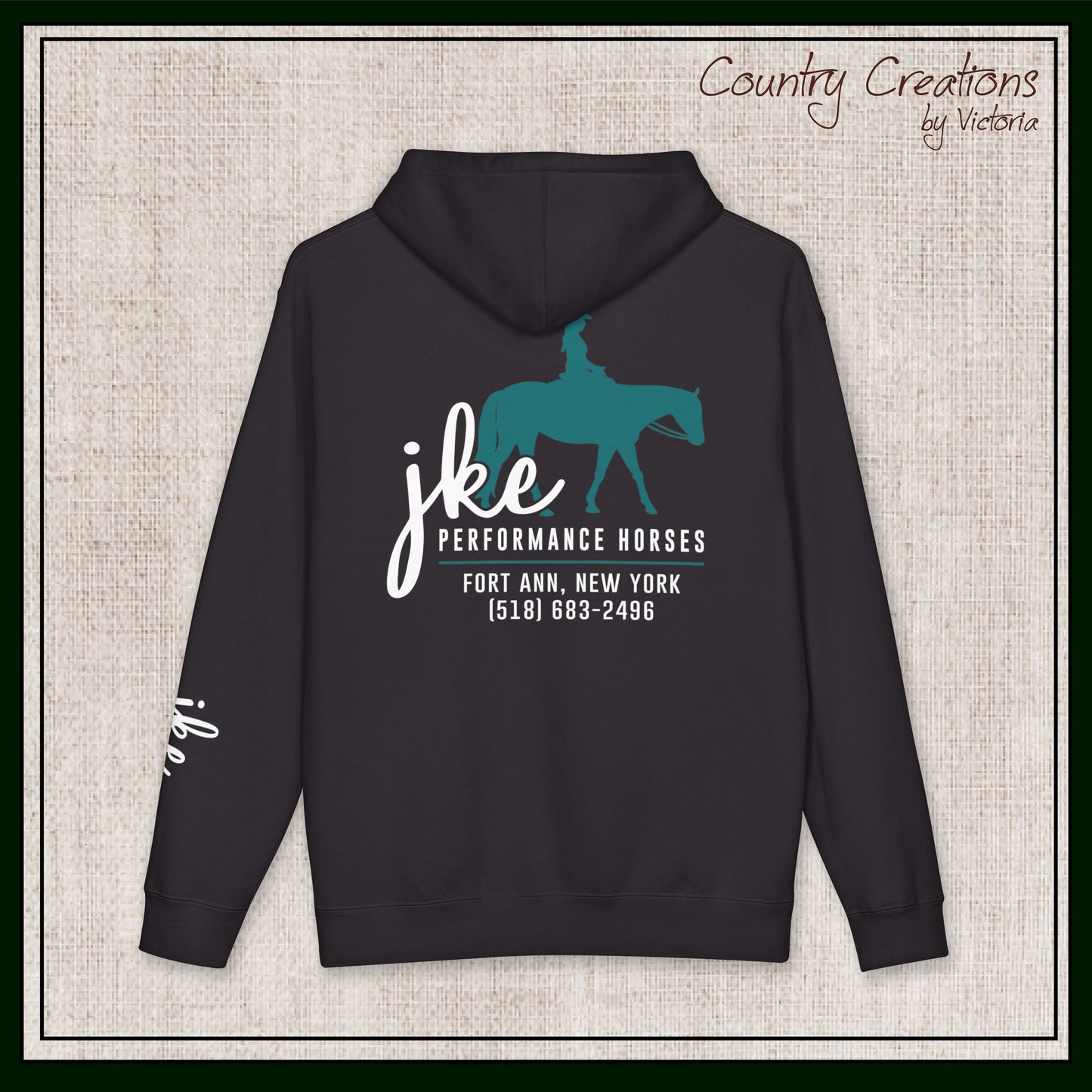 JKE Performance Horses Fleece Lined Heavy-Weight Hoodie (3972)