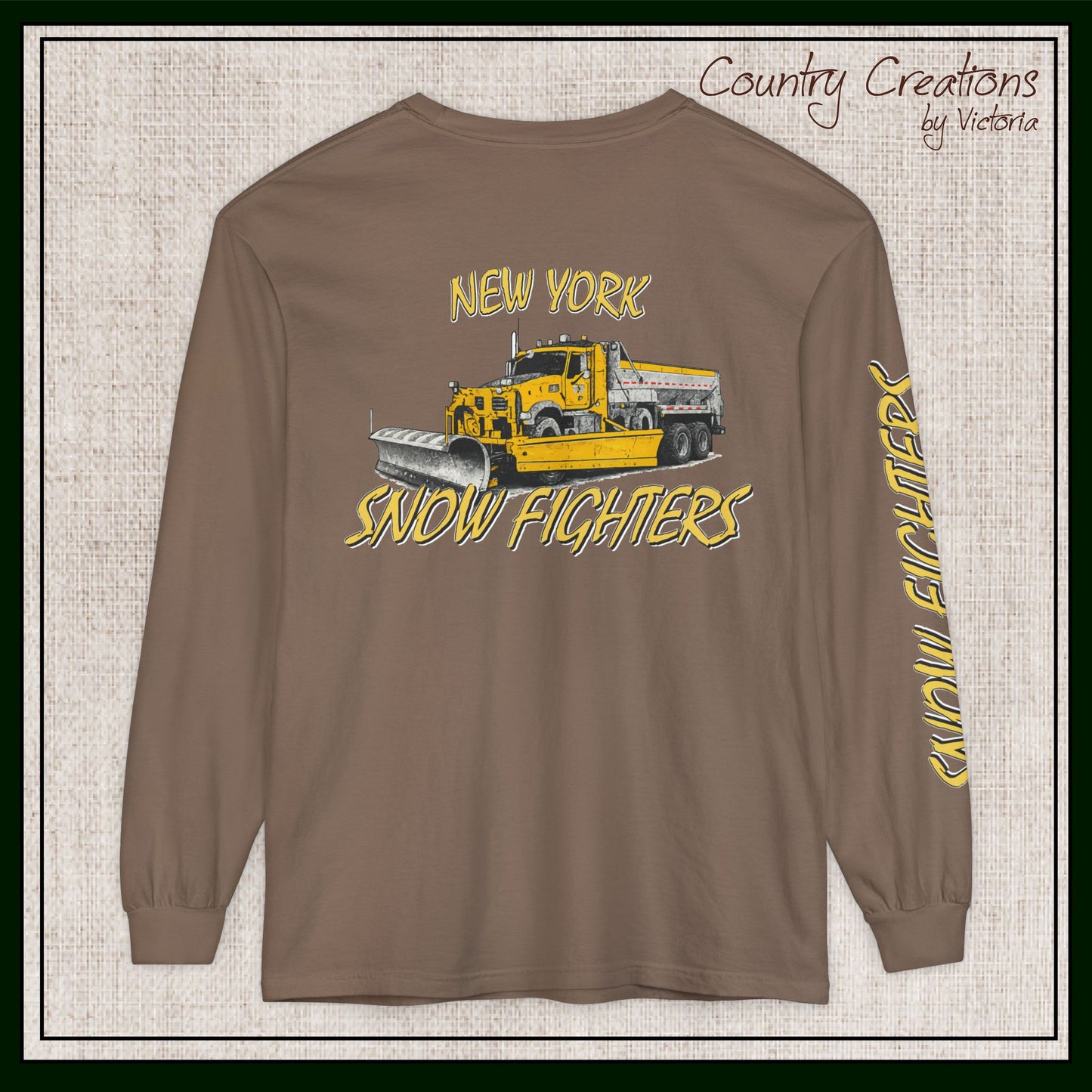 New York Snow Fighters Long Sleeve Comfort Colors® T-Shirt (3965)