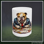 Bulldog Poker Ceramic Mug | Poker Player Gift | English Bulldog Mug (11oz/15oz) (4265)
