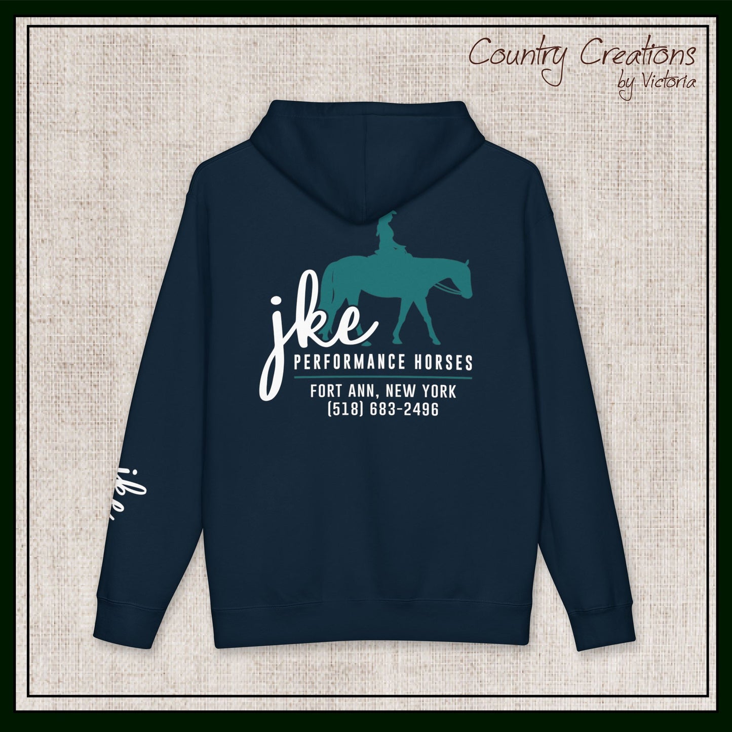 JKE Performance Horses Fleece Lined Heavy-Weight Hoodie (3972)