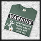 Funny Warning Jumping Into Toxic Waste Comfort Colors T-Shirt - Sarcastic Graphic Tee (4390)