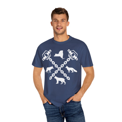 New York Trapper Unisex Comfort Colors T-Shirt – Hunter Lover Gift, Rustic Outdoor Graphic Tee (P6028)