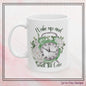 Wake Up and Smell The Coffee Floral Inspiration Ceramic Coffee Mug – 11oz & 15oz – Perfect Gift for Coffee Lovers (P-6003)